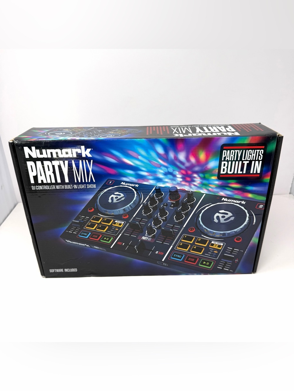 Numark Party Mix Double Deck Dj Controller Built In Light Show Complete In Box - Picture 13 of 14